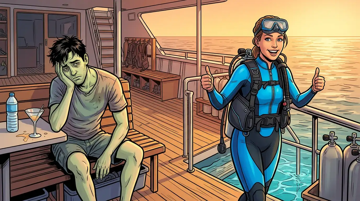 Drinking and Diving: Why Alcohol and Scuba Diving Is a Bad Idea